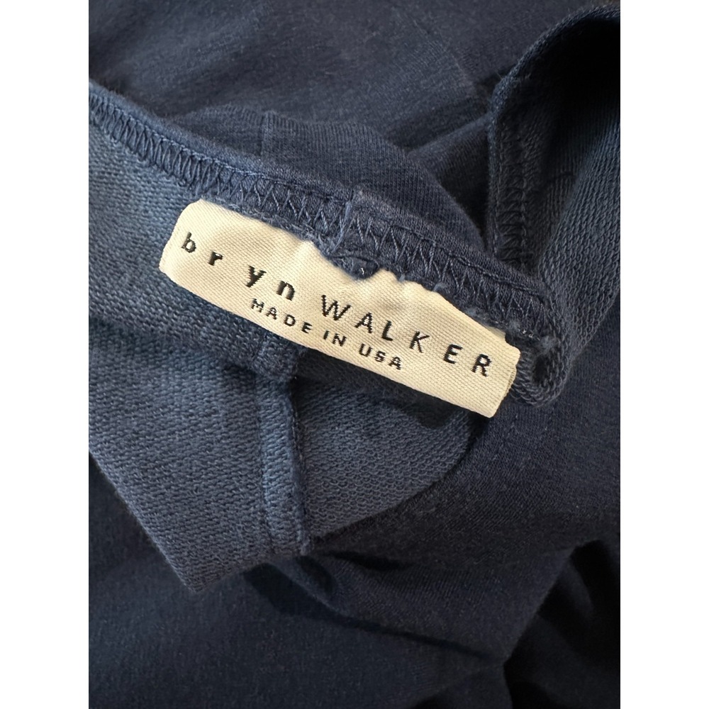 Bryn Walker Blue Bamboo Organic Cotton V-Neck Boxy Tunic Top Small Oversized - Picture 7 of 13